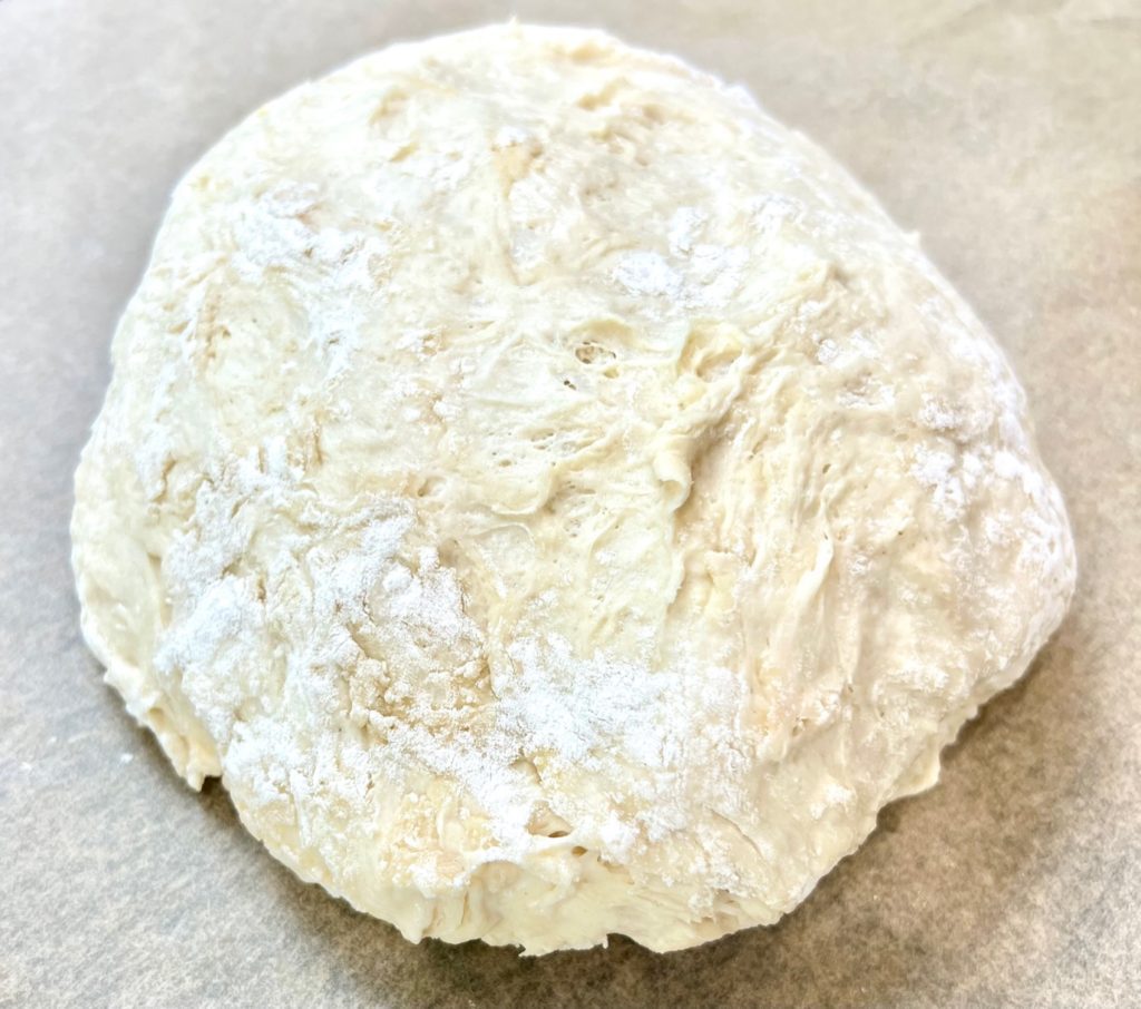 Dough Transferred to Paper