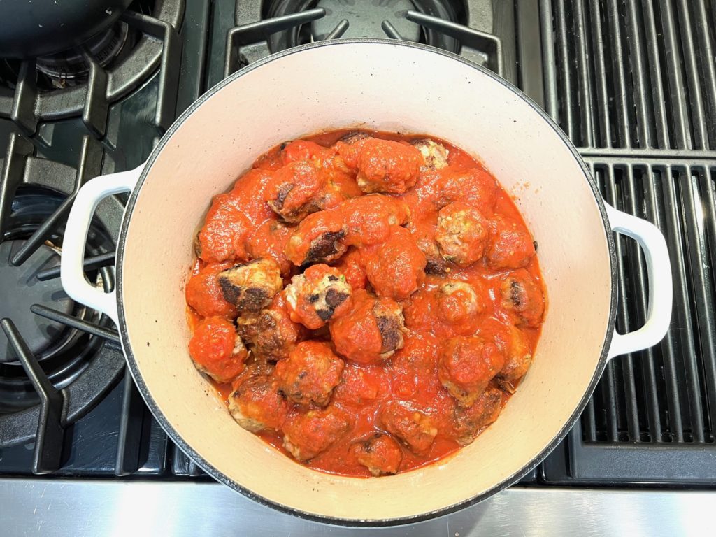 Meatballs in Marinara