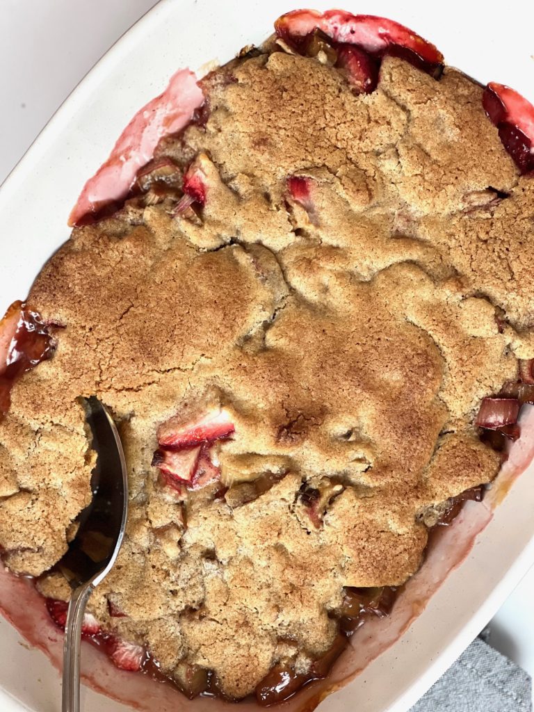 Strawberry Rhubarb Cobbler