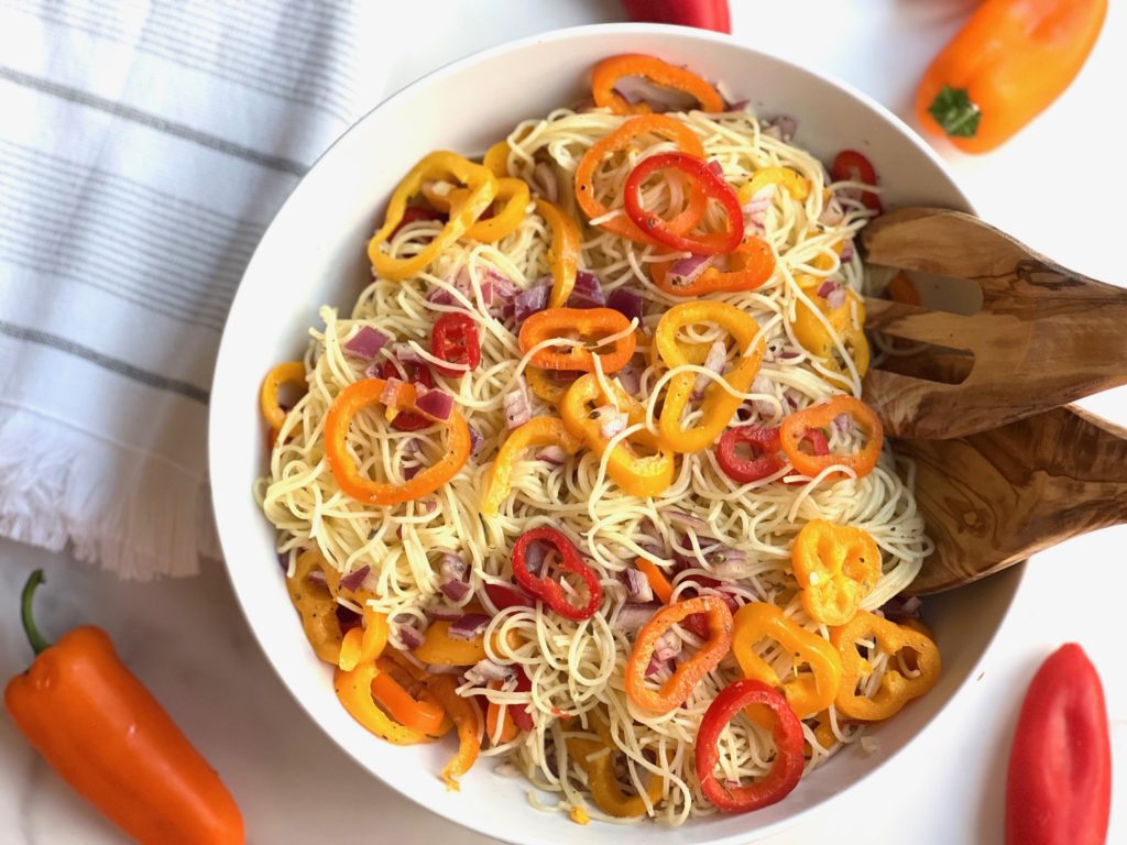 Baby Bell Pepper Pasta Salad 3