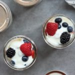 Red, White and Blue, Berries & Ricotta Cream