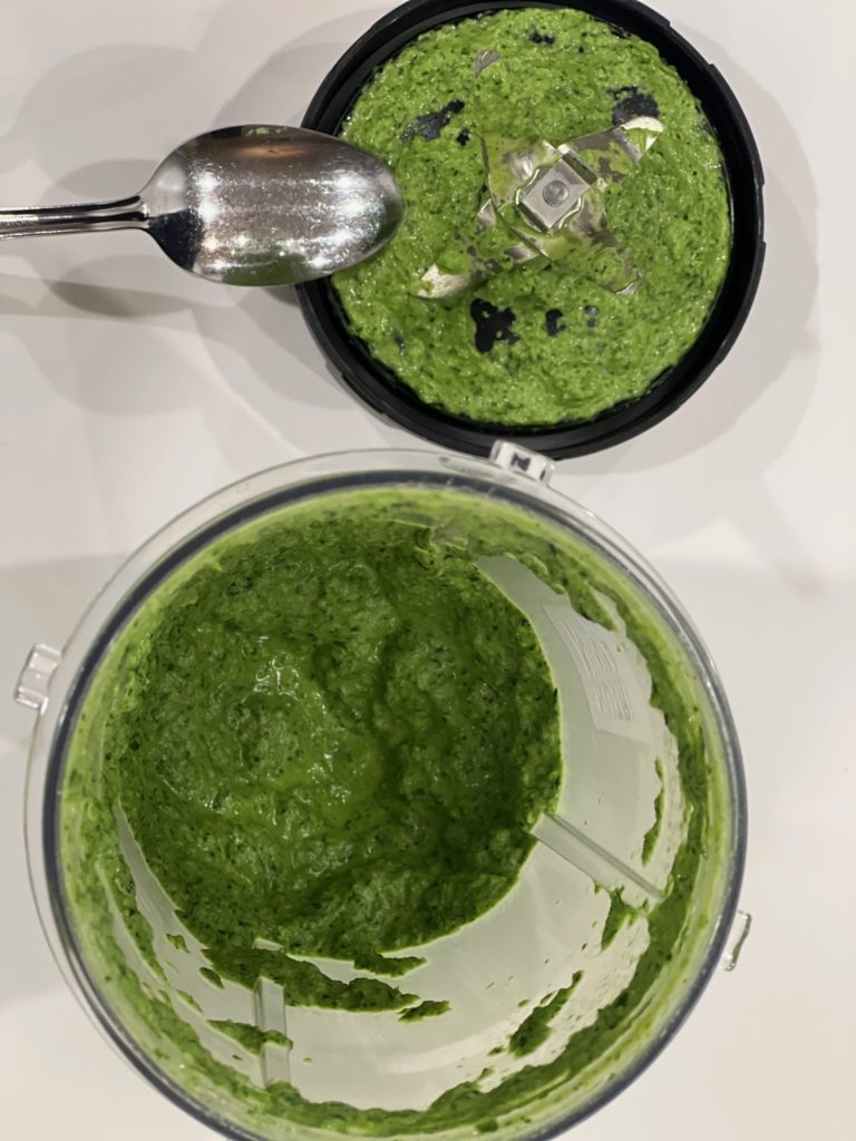 Blended Kale and Ingredients