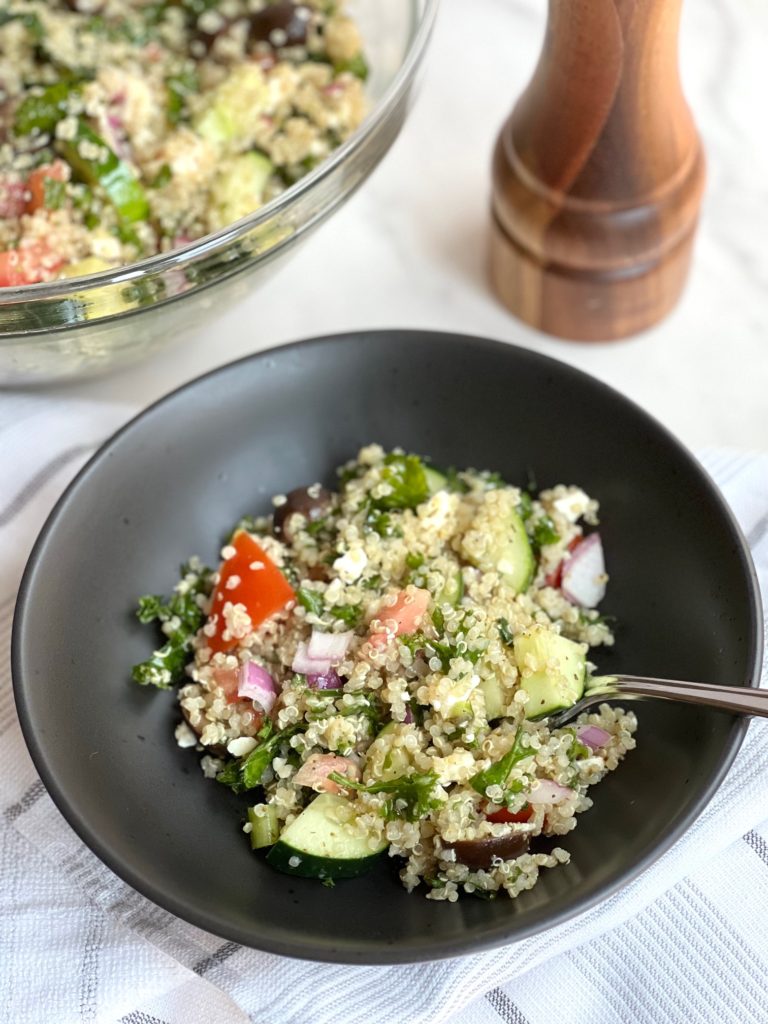 Mediterranean Kale Quinoa Salad