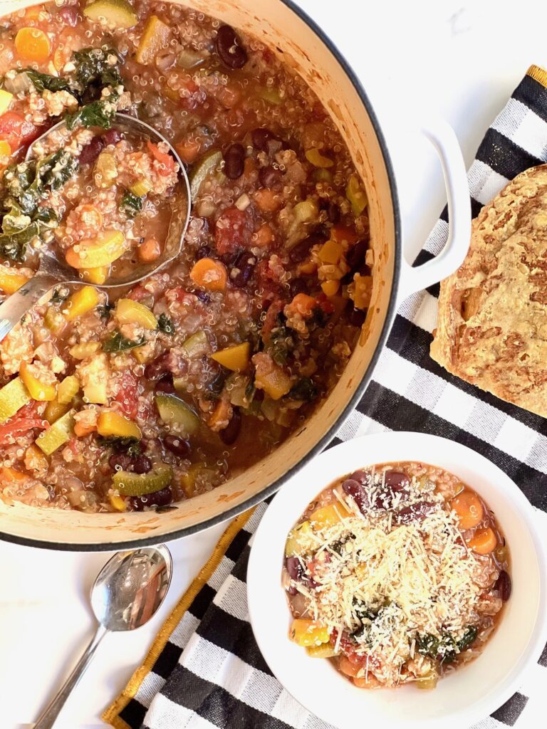 Farmers Market Vegetable Quinoa Soup