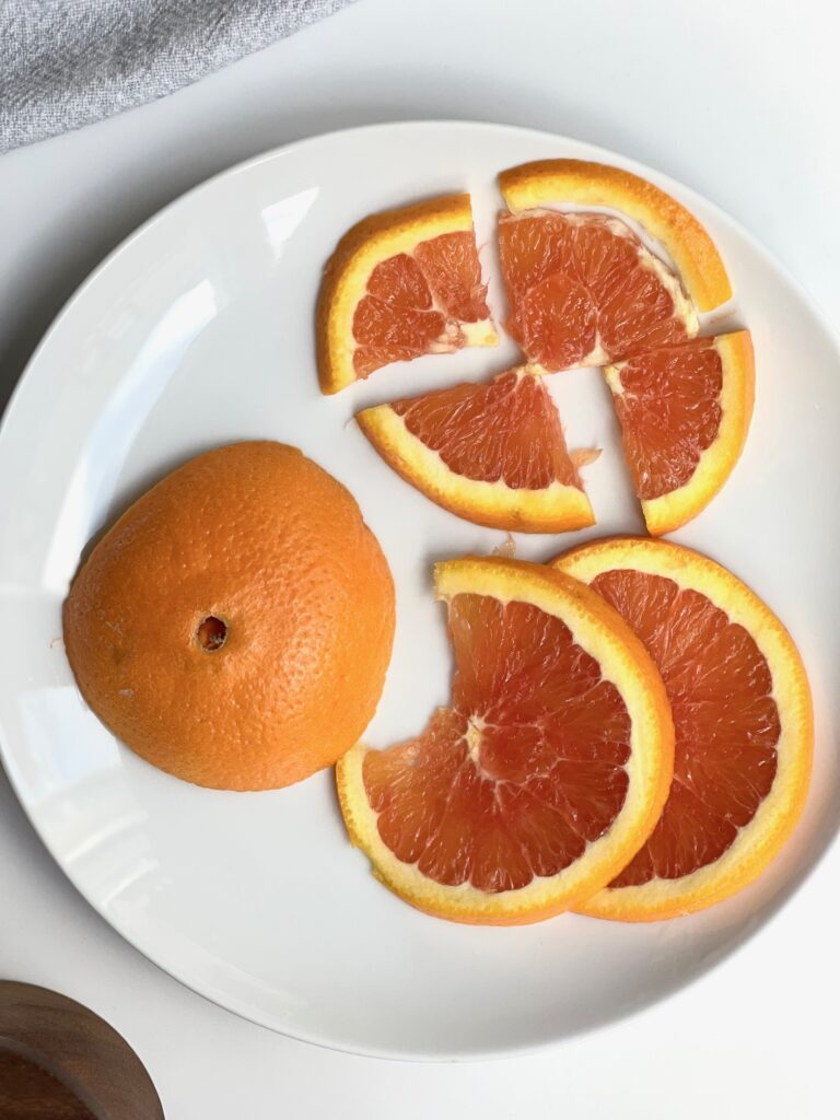 Cara Cara Oranges Sliced