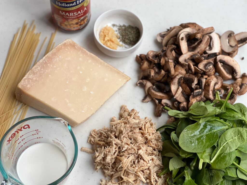 Mushroom Chicken Pasta Ingredients