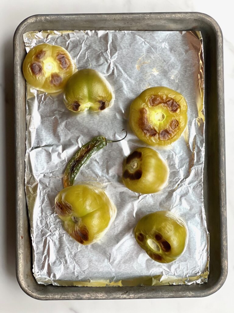 Roasted Tomatillos