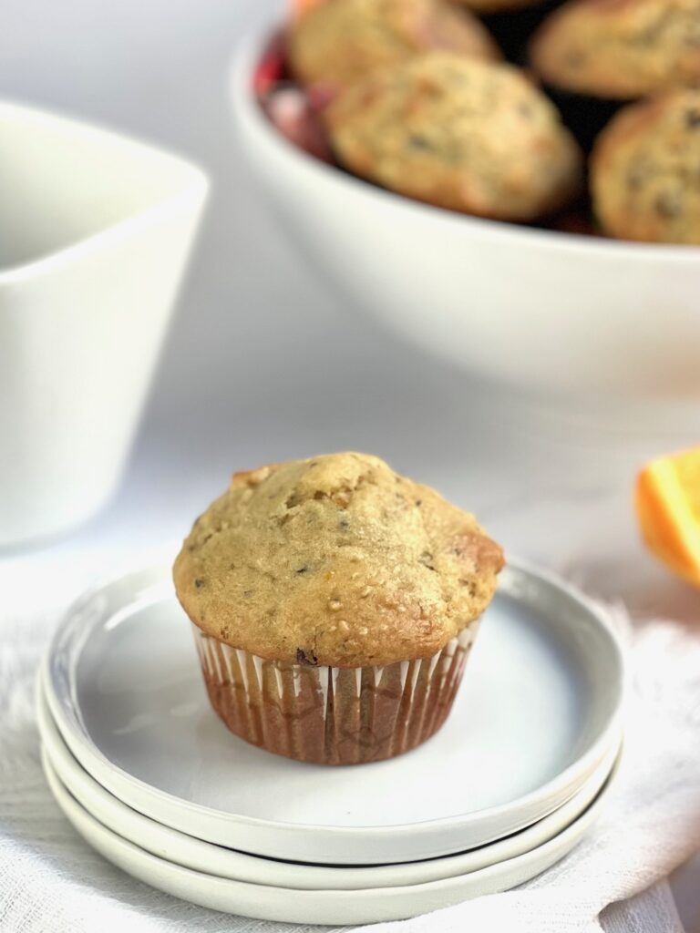 Orange Hemp Chocolate Chip Muffins